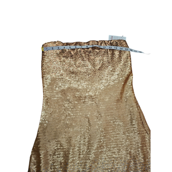 Show Me Your Mumu Taylor Tube Dress Gold Ombre Sequins Sz XL - Picture 6 of 10